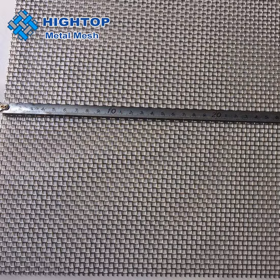 10 Mikrometer 20 40 60 80 100 150 200 Maschenweite 75 Mikrometer Titan-Drahtgewebeplatte